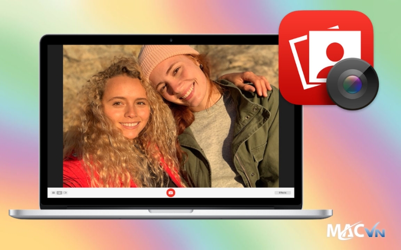 huong dan su dung photo booth Hướng Dẫn Cách Mở Camera Trên Macbook Chi Tiết Cho Người Mới Cách bật camera trên Macbook thông qua Photo Booth
