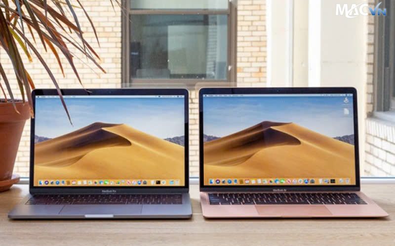 Về thiết kế giữa 2 dòng MacBook Air M2 và MacBook Pro M2