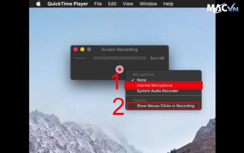 Cách quay màn MacBook bằng QuickTime Player