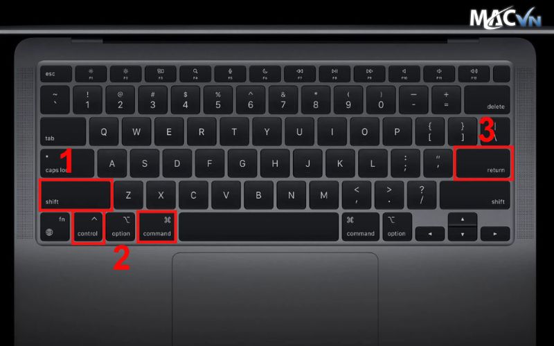 Cách xuống dòng trong Excel Mac bằng Shift + Control + Command + Enter