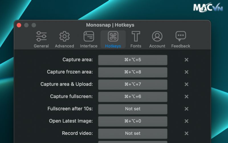 Chụp ảnh màn hình Macbook bằng phần mềm Monosnap