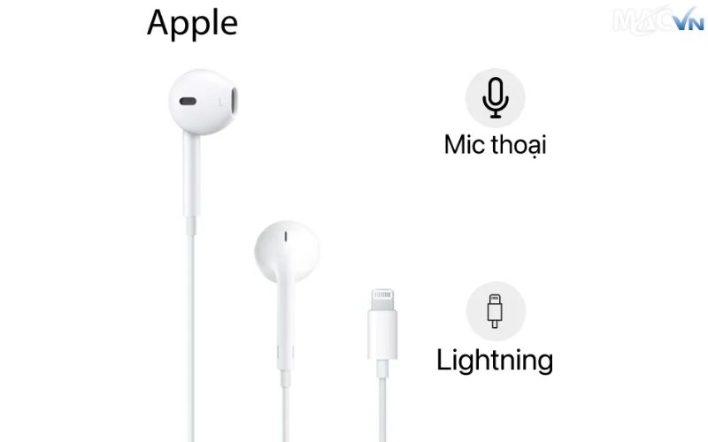 Tai nghe Earpods cổng Lightning