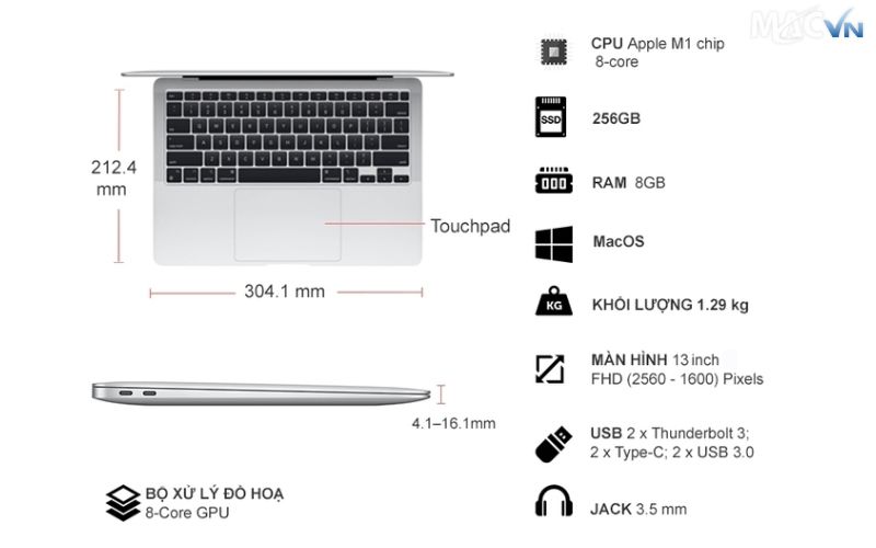 Ổ cứng SSD MacBook Air M1