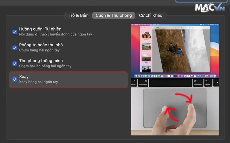 thao tac Trackpad Là Gì? Các Thao Tác TrackPad MacBook Mà Bạn Nên Biết Thu phóng thông minh bằng Trackpad Trên Macbook