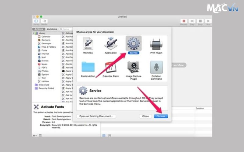 Các bước sử dụng Macbook Air để thiết lập phím tắt khóa nhanh 