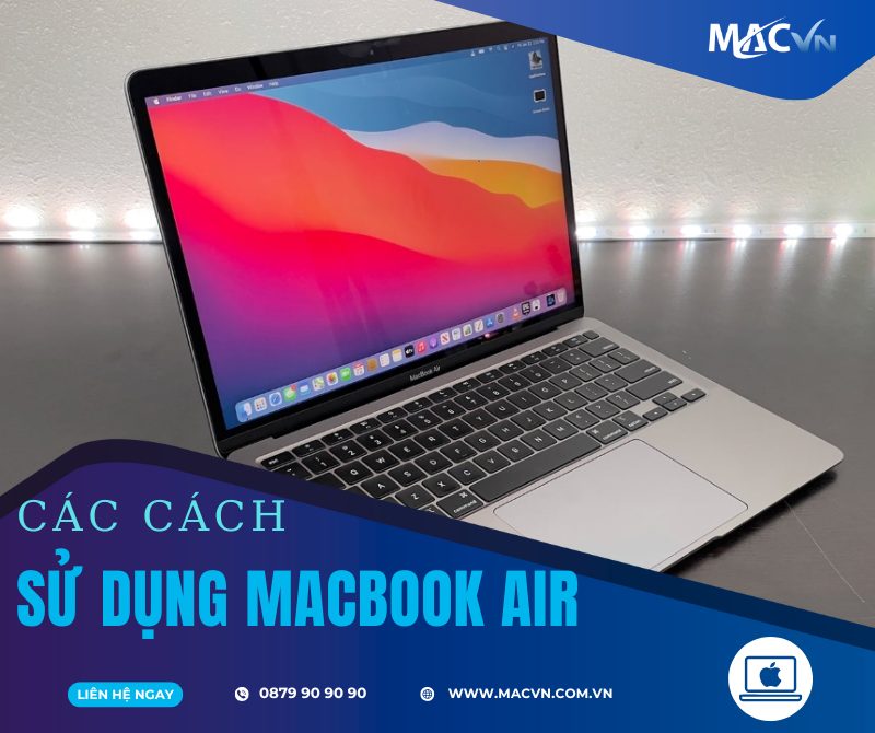 cách sử dụng macbook air