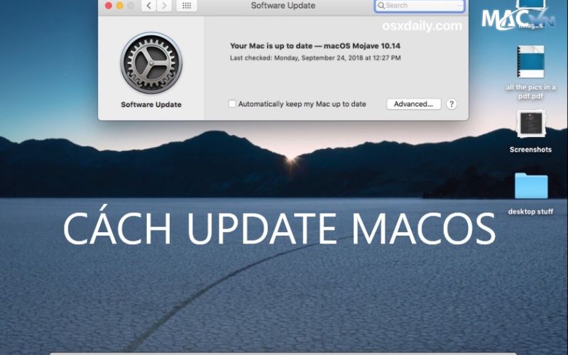 Hướng dẫn Kiểm Tra Cập Nhật Hệ Điều Hành macOS của MacBook
