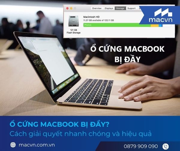 Ổ cứng Macbook bị đầy