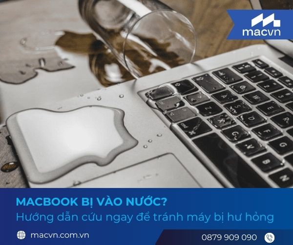 Macbook bị vào nước
