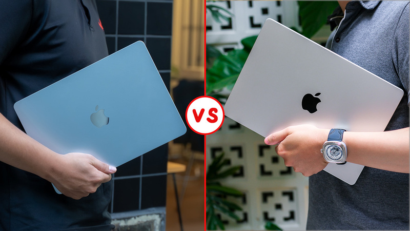 Macbook Pro cho hiệu suất mạnh mẽ hơn, Macbook Air mỏng nhẹ và linh hoạt hơn
