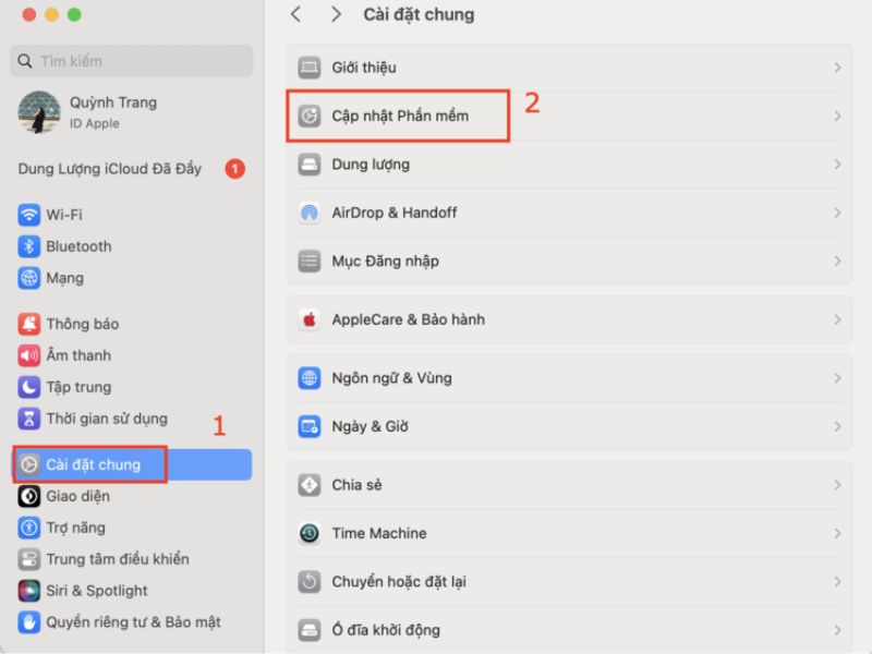 Tiến hành cập nhật phiên bản macOS mới nhất