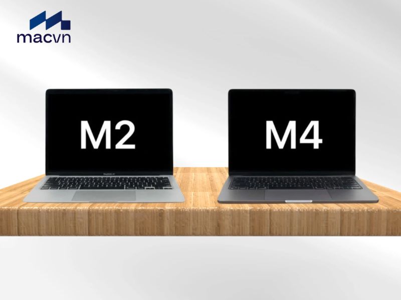So sánh hiệu năng MacBook Air M4 và M2